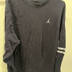 Black Long Sleeve Shirt with Logo